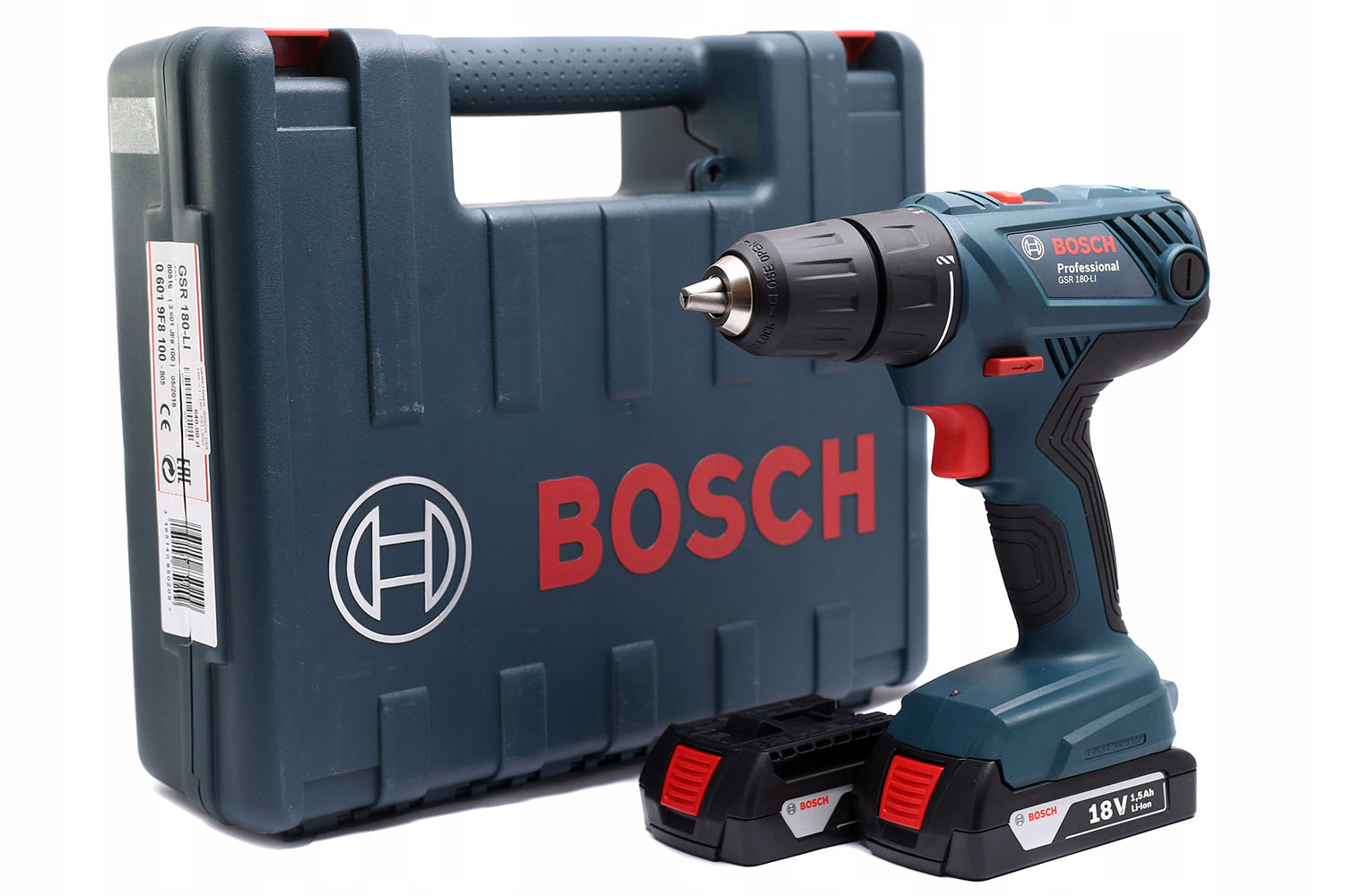 Комплект поставки BOSCH GSR 180-LI