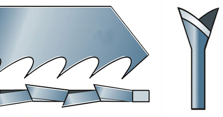 Шлифованная пилка с классической разводкой