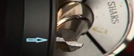 Заточка торцевых зубьев концевой фрезы