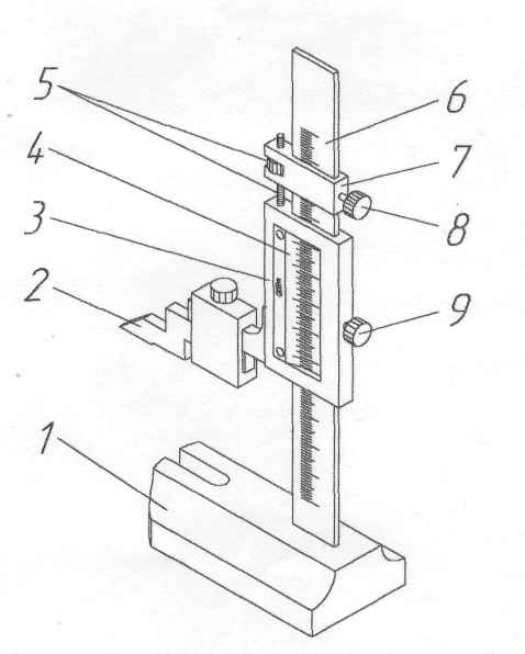 Конструкция штангенрейсмаса