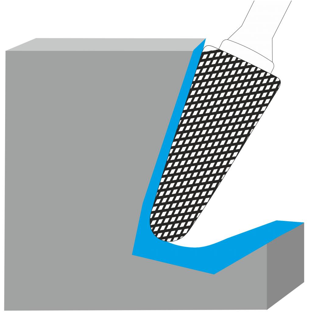 Обработка заготовки конической борфрезой с закругленным концом