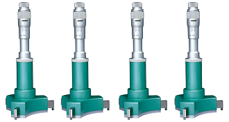Набор нутромеров НМ 4 шт. (50-63 мм/62-75 мм/75-88 мм/87-100 мм) трехточечные INSIZE - фото 1
