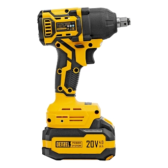 Гайковерт ударный аккумуляторный бесщет. CIWH-BL-20-500, Li-Ion, 20 В, Denzel - фото 2