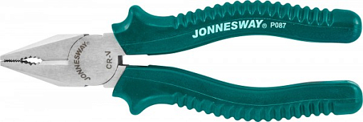 Фото 0 товара Пассатижи с полимерными рукоятками, 180 мм, Jonnesway