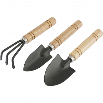 Набор по уходу за комнатными растениями, деревянные рукоятки, 3 предмета, Palisad - фото 1