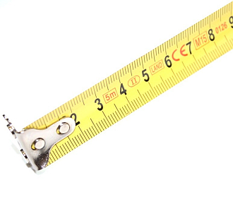 Рулетка 7.5мх25мм с 3 фиксаторами, в обрезин. корпусе GRIFF - фото 2