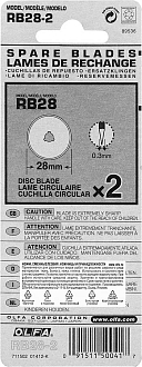 OLFA 2 шт., 28 мм, Лезвия специальные круговые OL-RB28-2 - фото 5