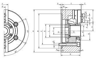 Токарный патрон 2105-160-45 - фото 2