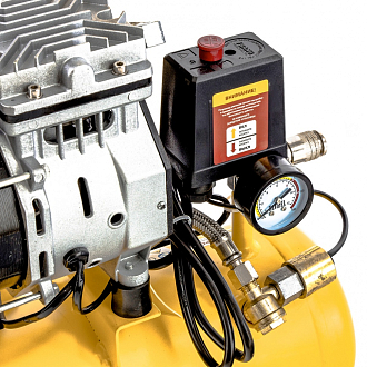 Компрессор DLS650/10 безмаслянный малошумный 650 Вт, 120 л/мин, ресивер 10 л Denzel - фото 3