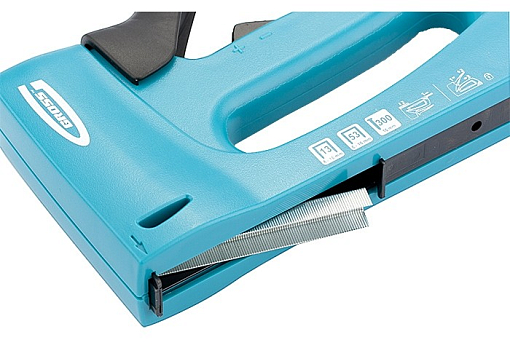 Фото 3 товара Степлер мебельный, пластиковый корпус, рег. удара, тип скобы: 13, 53, 300, 6-16 мм Gross