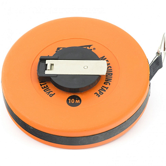 Рулетка геодезическая, 10 м х 12,5 мм, лента ПВХ, закрытый круглый корпус Sparta - фото 1