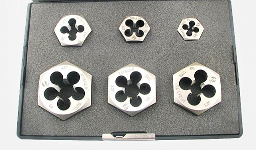 Фото 0 товара Набор плашек шестигранных М6-М16 9ХС (6 шт)