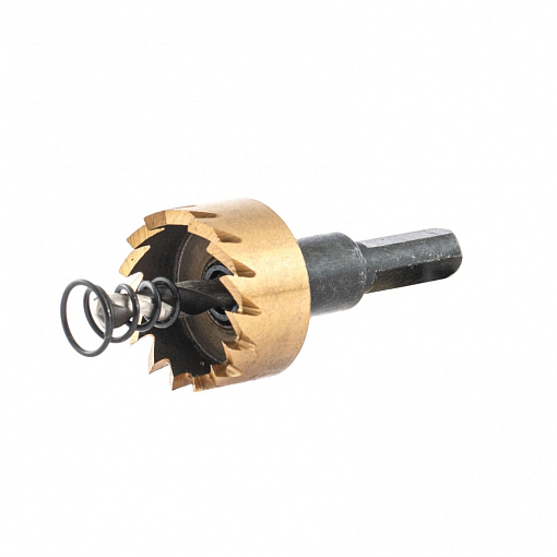 Фото 1 товара Коронка по металлу HSS, 26 мм, нитридтитановое покрытие Denzel