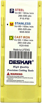 CNMG120408 MQ LF6118 токарная пластина Deskar - фото 5