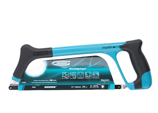 Фото 1 товара Ножовка по мет. "Piranha", 300 мм, трехкомпонентная металлопластиковая рамка Gross