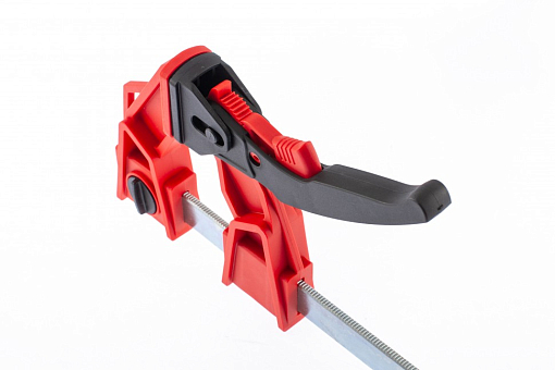 Фото 3 товара Струбцина реечная быстрозажимная, усиленная, пластиковый корпус рычажно-храповой механизм, 500 х 100 х 661 мм, штанга 5 х 22 мм Matrix