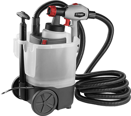 Фото 1 товара ЗУБР 750 Вт, компрессорный, HVLP, краскопульт электрический КПЭ-750 Мастер