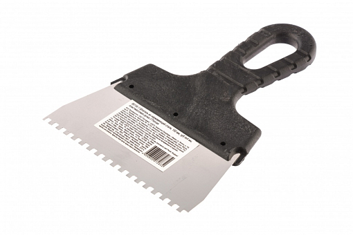 Фото 0 товара Шпатель из нерж. стали, 150 мм, зуб 4 х 4 мм, Россия