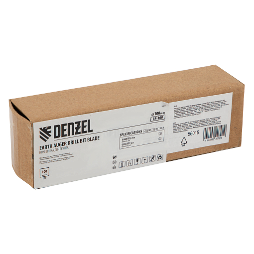 Фото 4 товара Нож шнека для грунта ER-100, диаметр 100 мм, комплект 2 шт Denzel