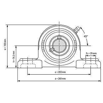 Подшипниковый узел UCP213 TECHNIX - фото 2