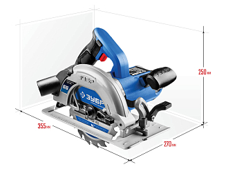ЗУБР 1300 Вт, 165 мм, пила дисковая ПДП-55 Профессионал - фото 2