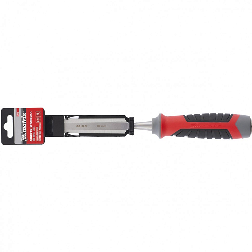 Фото 1 товара Долото-стамеска, 20 мм, 60 CrV, трехкомпонентная обрезин. рукоятка Matrix