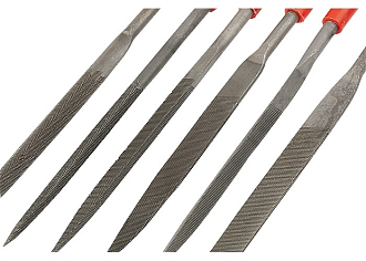 Набор надфилей, 180 х 5 мм, 6 шт, пластиковые рукоятки Matrix - фото 2