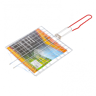 Решетка-гриль 230 x 230 мм, хромированная, PVC рукоятка Sparta - фото 2