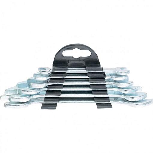 Фото 0 товара Набор ключей рожковых, 6 х 17 мм, 6 шт, хромированные Sparta