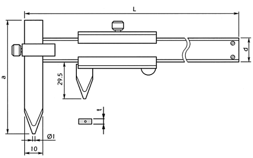 Фото 2 товара Штангенциркуль нониусный 10-300 мм, 536-107, MITUTOYO
