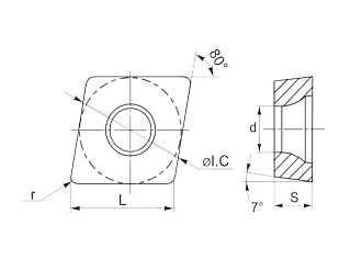 CCMT060204 QD2118 пластина для точения (набор 10 шт) Qtool - фото 3
