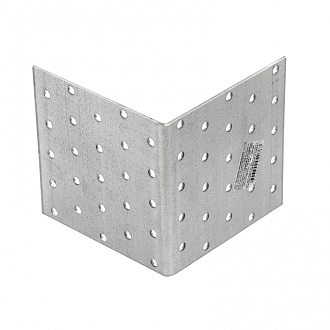 Крепежный уголок равносторонний 2 мм, KUR 100 х 100 х 100 мм Россия Сибртех - фото 1