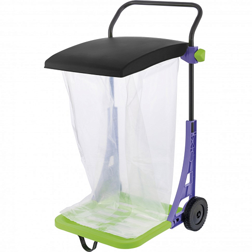 Фото 0 товара Тележка под мусорные пакеты с крышкой, 1 пакет в комплекте Palisad