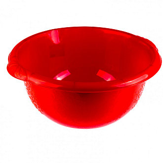 Таз пластмассовый круглый 18 л, красный, Россия Elfe - фото 2