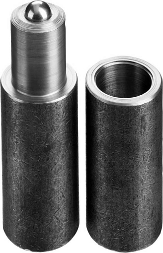 Фото 1 товара Петля для металлических дверей СИБИН 37617-120-22 22 x 120 мм, ось 33.4 мм, галтованная, c впрессованным шариком