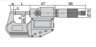 Микрометр МКЦ-125, 100-125мм/4-5", 0.001мм/0.00005" IP65, INSIZE - фото 2