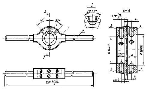 Фото 1 товара Плашкодержатель М1-М2,5 (G 1/8)