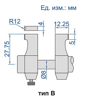 Микрометр нониусный для внутренних измерений 25-50 мм (0,01 мм) с установочным кольцом INSIZE - фото 3