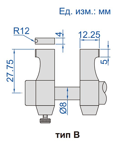 Фото 2 товара Микрометр нониусный для внутренних измерений 25-50 мм (0,01 мм) с установочным кольцом INSIZE