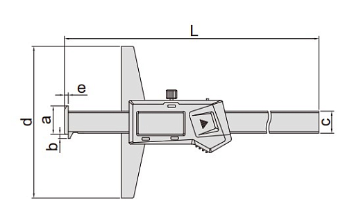 Фото 1 товара Штангенглубиномер ШГЦ-1000, 0.01мм/0.0005" с двойным крючком, INSIZE