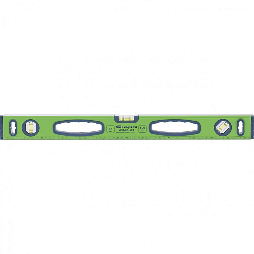 Фото 0 товара Уровень алюминиевый УСМ-0,5-400, фрезерованный, 3 глазка, магн., 400 мм Сибртех