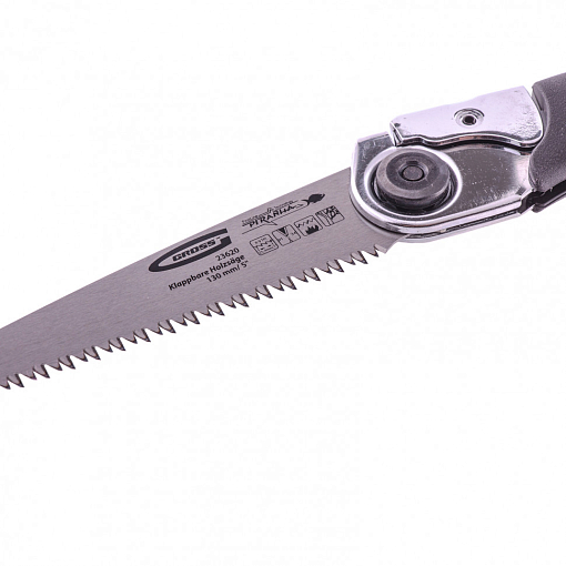 Фото 2 товара Пила по дереву Piranha, складная, 130 мм, 8-9 TPI, каленый зуб 3D Gross