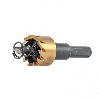 Коронка по металлу HSS, 20 мм, нитридтитановое покрытие Denzel - фото 2