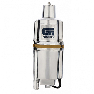 Вибр. насос СВН300Н-15, нижний забор, 300 Вт, напор 75 м, 1200 л/ч, кабель 15 м Сибртех - фото 2