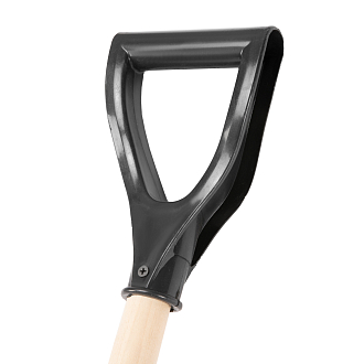 Лопата для уборки снега пластиковая, 470х350х1410 мм, деревянный черенок, Россия, Сибртех - фото 7