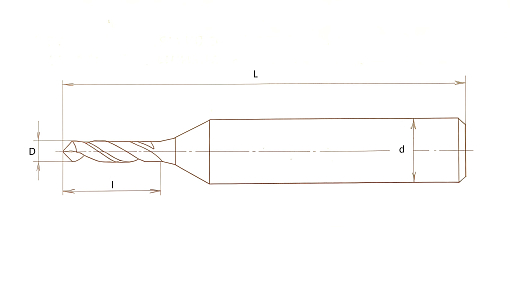 Фото 2 товара Сверло 1,0 твердосплавное ВК6М для печатных плат утолщенный хвостовик