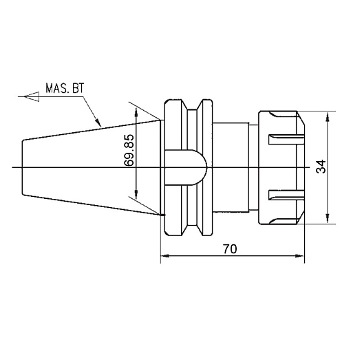 Фото 1 товара BT50-ER20-70 патрон цанговый Zegyo