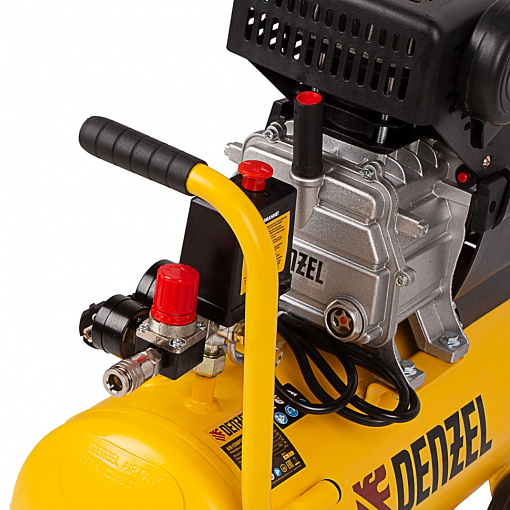 Фото 5 товара Компрессор воздушный DC1500/24, прямой привод, 1.5 кВт, 24 литра, 220 л/мин Denzel