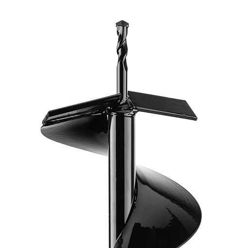 Фото 4 товара Шнек для грунта E-150, диаметр 150 мм, длина 800 мм,соединение 20 мм, несъемный нож Denzel