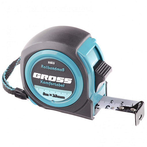 Фото 0 товара Рулетка Komfortabel 8 м х 25 мм, обрез. корпус Gross